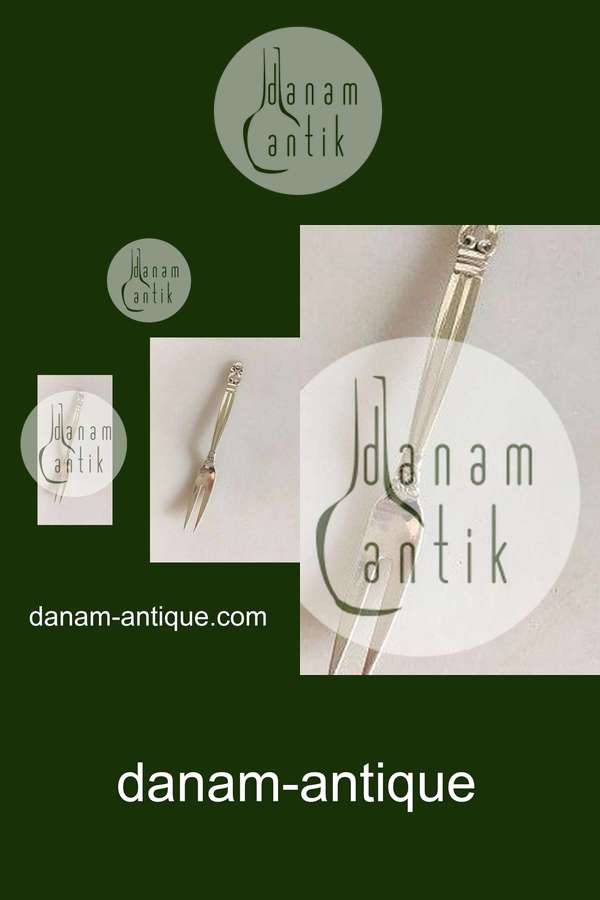 Georg Jensen Sterling Sølv Konge Citron Gaffel No 146