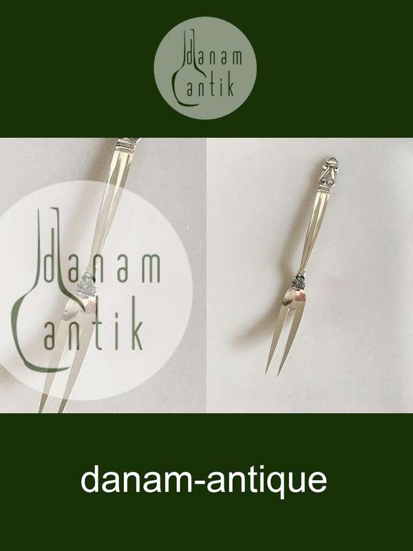 Georg Jensen Sterling Sølv Konge Kødgaffel No 143