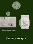 Georg Jensen Sterling Sølv Konge Sovseske med Kurvet Håndtag No 129