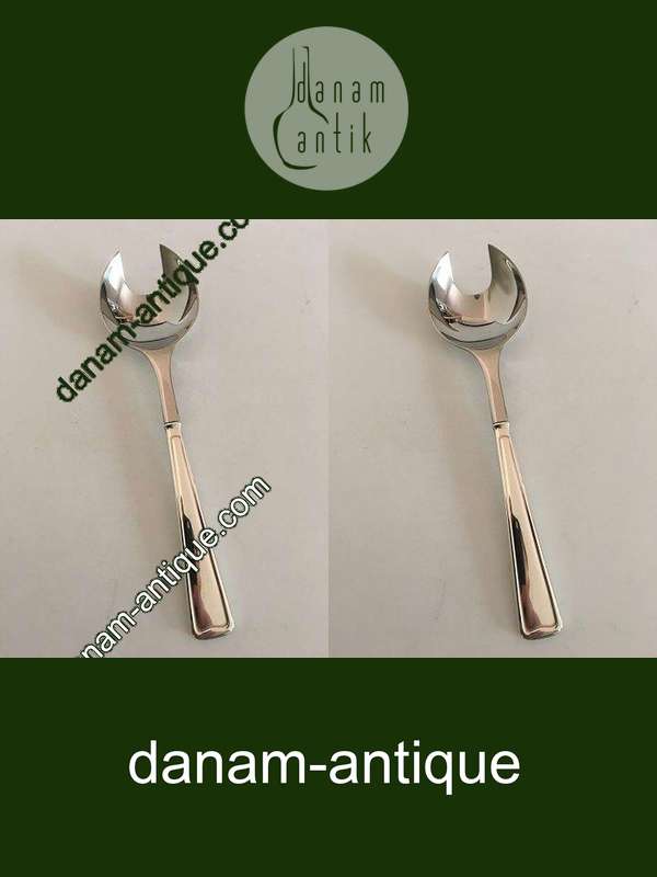 Georg Jensen Koppel Sterling Sølv Serveringsdel med Stålmontage