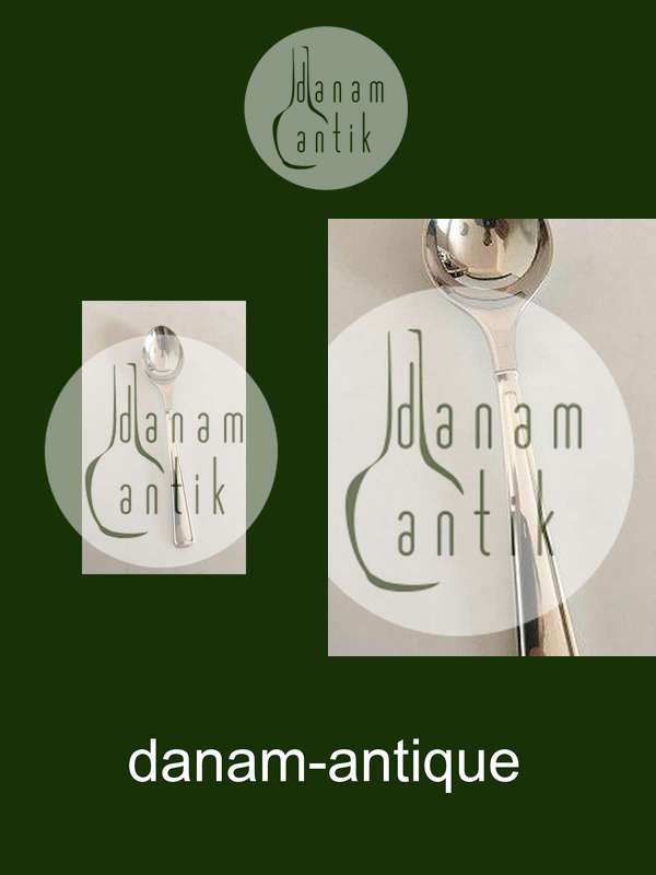 Georg Jensen Koppel Sterling Sølv Ske med Stålmontage