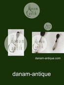 Georg Jensen Sterling Sølv Kugle Serveringsske med Horn.