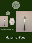 Georg Jensen Liljekonval Sølv Frokostgaffel No 022