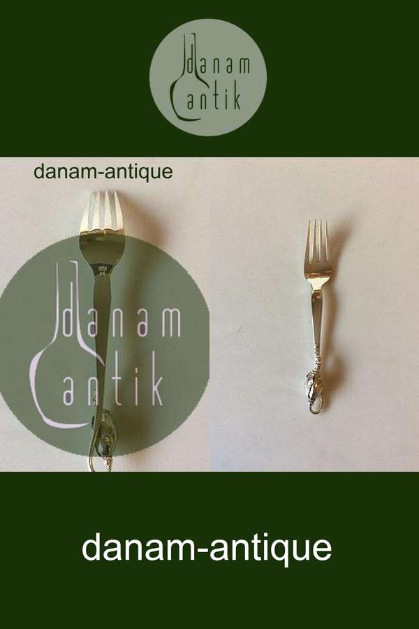 Georg Jensen Sterling Sølv Magnolia No 84 Frokostgaffel No 022