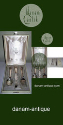 Georg Jensen Anniversary Kinderbesteck Messer aus Sterlingsilber mit Stein