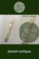 Georg Jensen Sterling Silver Ornamental Cocktail Fork No 46