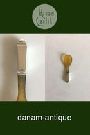 Georg Jensen Sterling Silber und Horn Pyramide Senflöffel Nr. 178