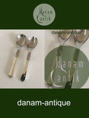 Georg Jensen ピラミッド型サービングセット サラダセット（スモール） No 134 スターリングシルバー＆ステンレススチール製