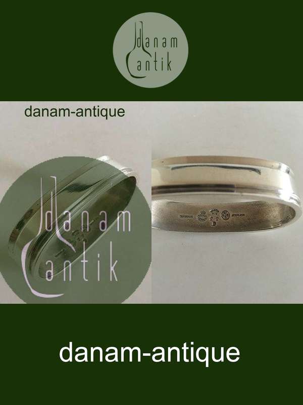 Georg Jensen Sterling Sølv Pyramide Stor Servietring No 22D