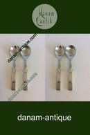 ジョージ ジェンセン スターリングシルバー レリーフ サラダセット No 132