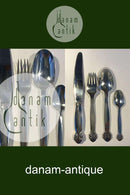 Georg Jensen Sterling Silber Pinje Besteckset für 8 Personen, 32 Teile