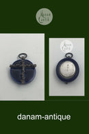 Royal Copenhagen/ Anton Michelsen Kreuz Anhänger Sterling Silber und Porzellan