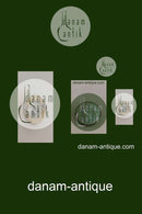 Royal Copenhagen Jais Nielsen Brosche von Dragsted Silversmiths In Celedon Glasur