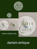 Royal Copenhagen Porcelænsknap med Håndmalet Blomstermotiv