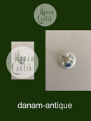 Royal Copenhagen Porcelænsknap med Håndmalet Blomstermotiv