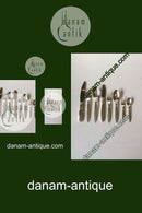 Georg Jensen Kaktus Sterling Sølv Spise og Frokost Bestik Sæt 96 dele