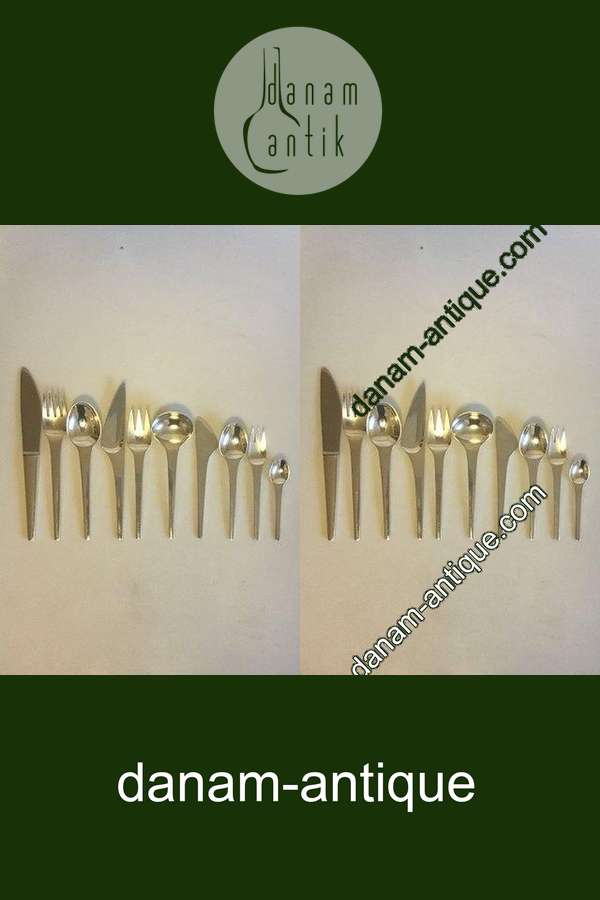 Georg Jensen Caravel Sterling Sølv Vintage sæt på 120 dele til 12 personer