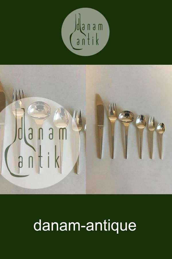 Georg Jensen Caravel Sterling Sølv Vintage sæt 72 dele til 12 personer