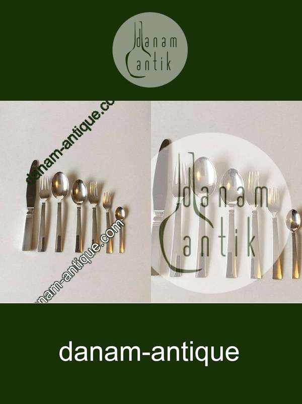 Georg Jensen Block Sterling Silber Ess- und Trinkbesteck 42-teilig