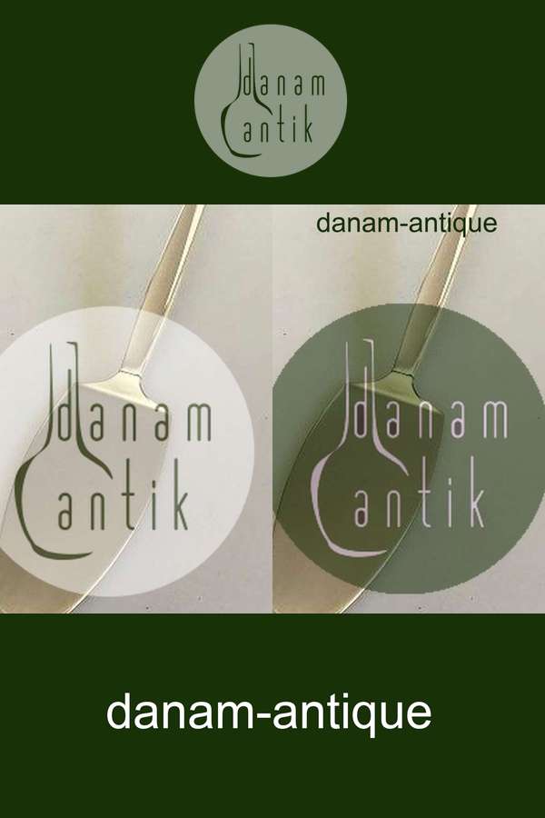 Georg Jensen Sterling Sølv og Rustfrit Stål Cypress Kagespade No 195