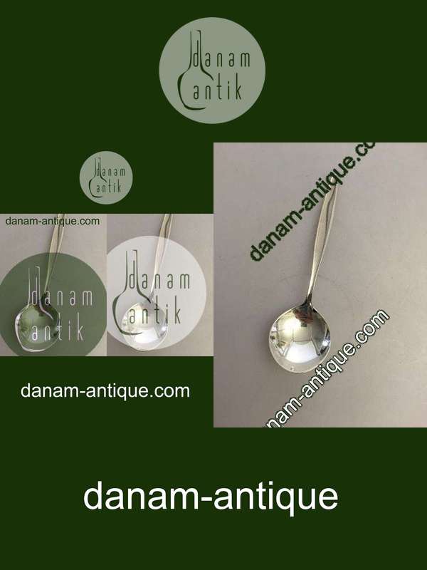 Georg Jensen Sterling Sølv Cypres Syltetøj/bouillonske No 163