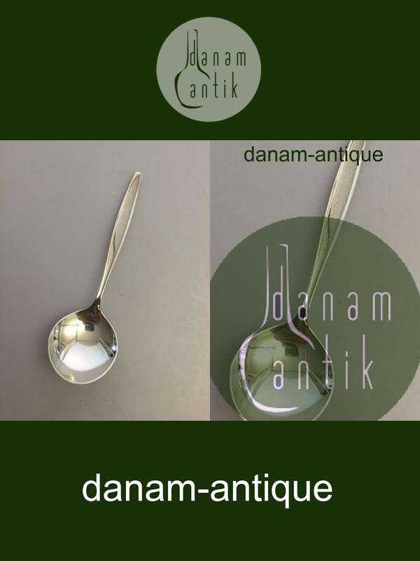 Georg Jensen Sterling Sølv Cypres Serveringske/suppeske No 051/161