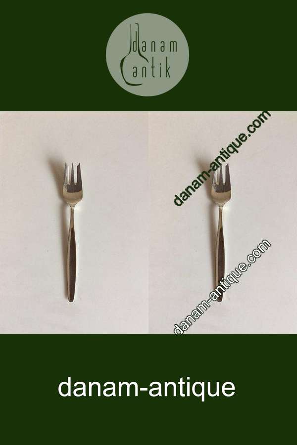 Georg Jensen Cypres Sterling Sølv Kagegaffel No 043