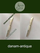 Georg Jensen Sterling Sølv Cypres Spisekniv med Skær  No 014