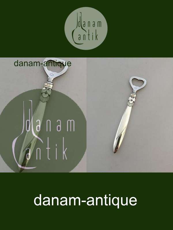 Georg Jensen Cactus Sterling Silver Bottle Opener Long Handle  No 272