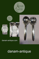Georg Jensen Cactus Sterling Silver Potato Serving spoon and fork No 113 and 114