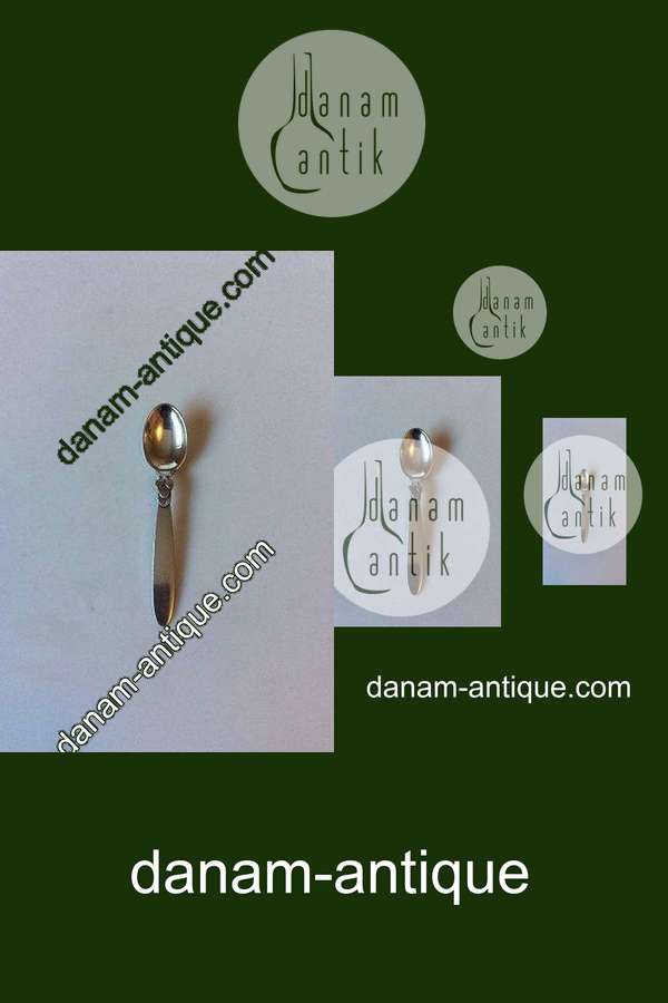 Georg Jensen Sterling Sølv Kaktus Kaffeske No 034