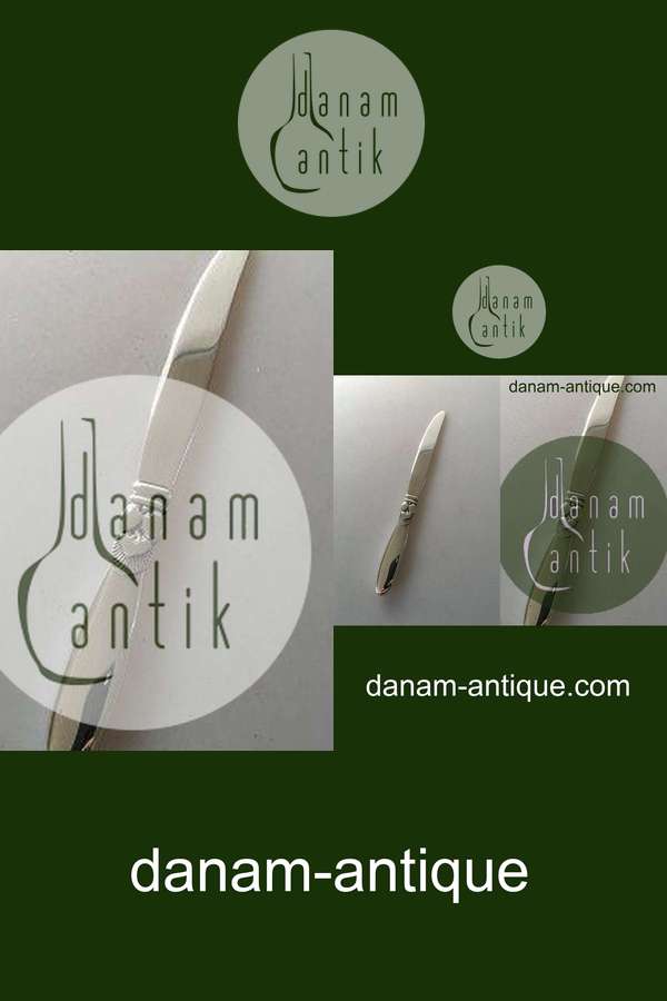 Georg Jensen Sterling Sølv Kaktus Frugtkniv i Helsølv No 13B