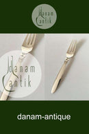 Georg Jensen Sterling Sølv Kaktus Spisegaffel No 002