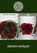 Arabia Finland Marmelade Krukke med Rød Rose