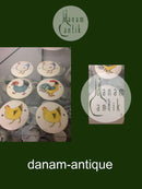 Arabia Finland Plaquette til væg og dør Høns og hane