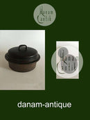 Arabia Stoneware. Ruska Lidded Serving Bowl, Low