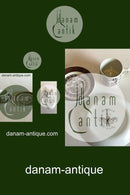 Bjørn Wiinblad, Nymph February Moon Cup with saucer No 3513 and cake plate No 3520