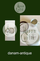 Bjørn Wiinblad, Nymph April Moon Cup with saucer No 3513 and cake plate No 3520