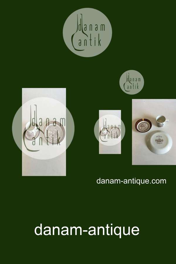 Bjorn Wiinblad, Nymolle September Month Cup No 3513, Saucer and Cake Plate No 3520