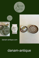 Bjørn Wiinblad, Nymph December Moon Cup with saucer No 3513 and cake plate No 3520