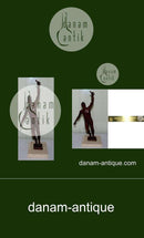 Royal Copenhagen Bronze statuette Sterett-Gittings Kelsey Tennis spiller fra 1976