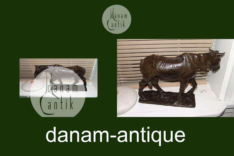 Carl Johan Bonnesen Stor Bronze Figur af Hest fra L. Rasmussen Bronze Støberi Kjøbenhavn