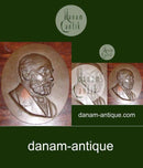 Johannes Hansen Portræt i bronze fra L. Rasmussens Bronzestøberi