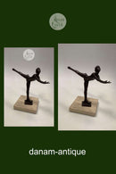 Royal Copenhagen Bronze statuette Sterett-Gittings Kelsey Kunstskøjteløber fra 1976