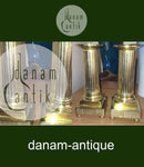 Et par Empire Messingstager ca. 1820