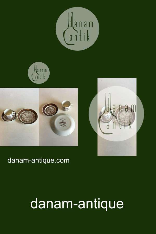 Bjørn Wiinblad, Nymølle Juli Månedskop med underkop No 3513 og kagetallerken No 3520