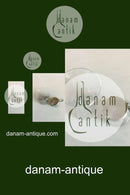 Just Andersen/Holmegaard Zinnbecher mit Glaseinsatz Nr. 1289