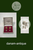 Hans Hansen 14 K Guld Manchet- og Krave-knapper