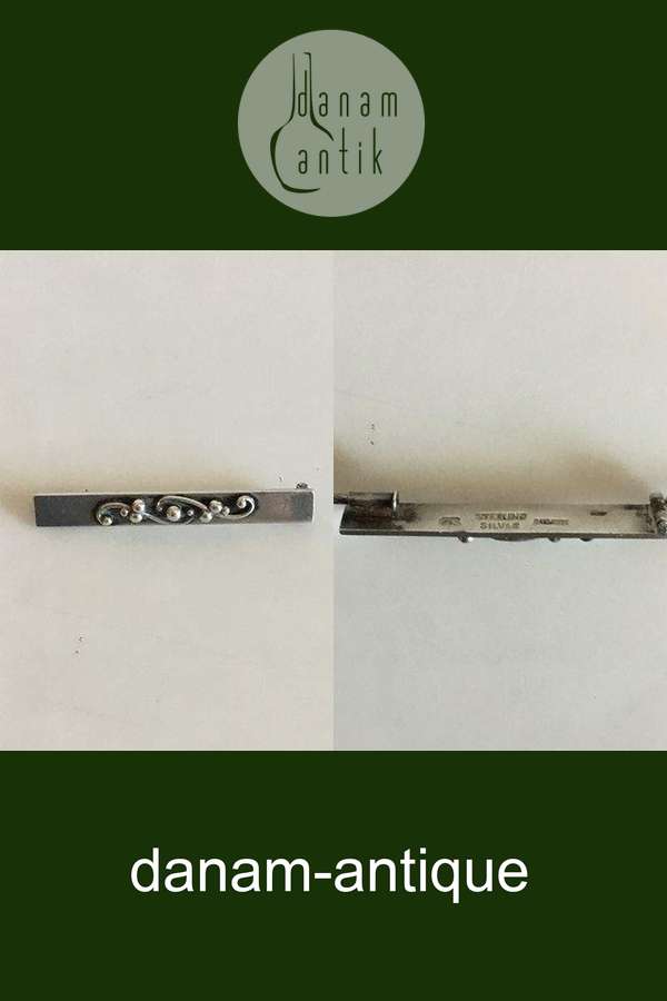 Evald Nielsen Sterling Sølv Broche