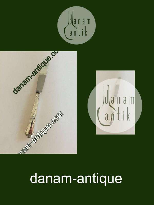 Rosenholm Sølv Spisekniv Dansk Krone Sølv